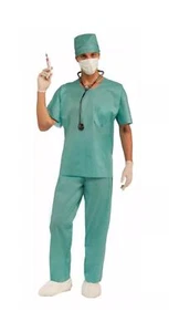 Rubie's - Men’s E.R. Doctor Costume One Size Fits Up To 42” Chest Size - Picture 1 of 4