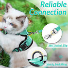 MY# Reflective Pet Harness with Traction Rope Adjustable Dog Chest Leash (S Gree