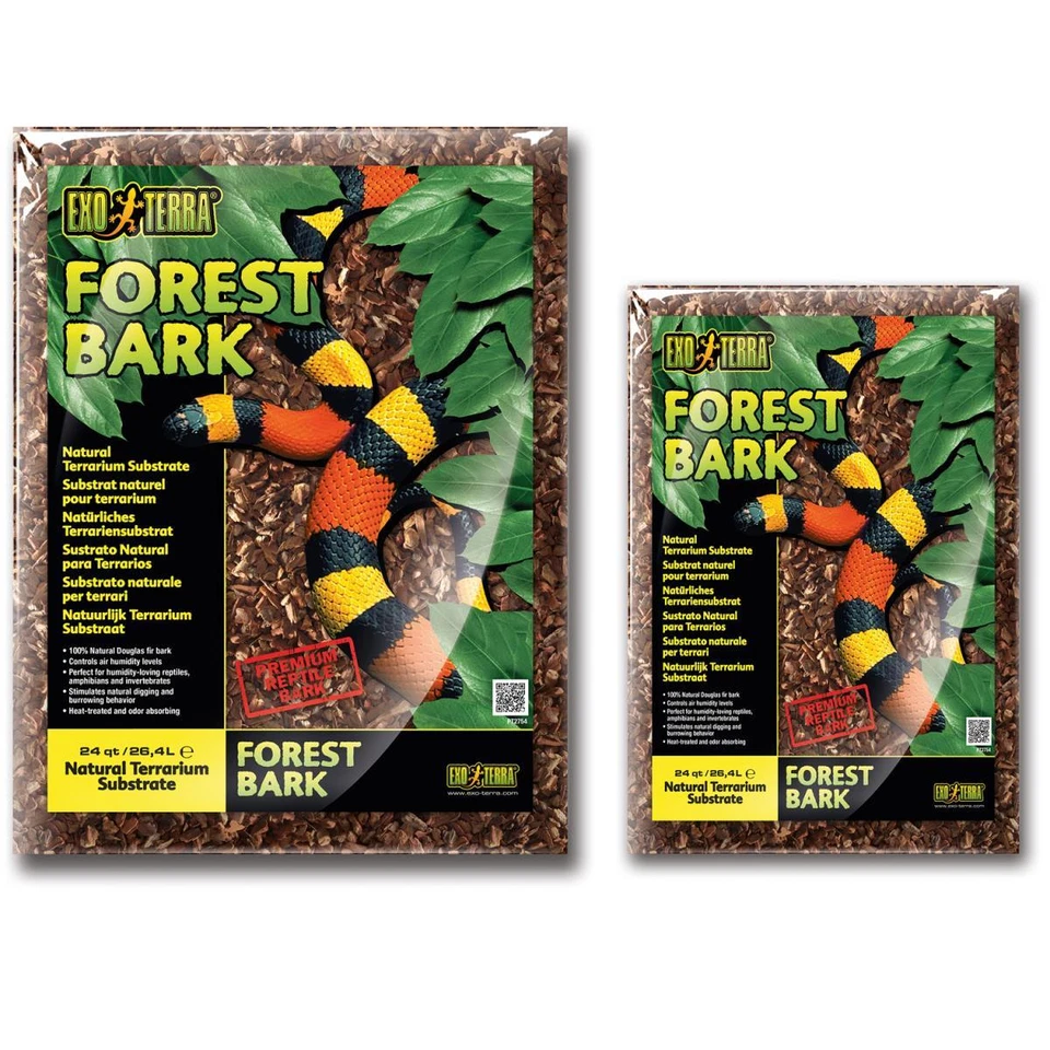 Exo Terra Forest Bark Waldrinde, Terrariensubstrat aus Baumrinde 8,8 - 26,4 L
