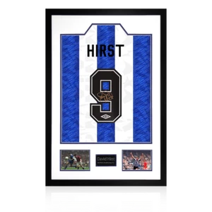 David Hirst Signed Sheffield Wednesday Shirt Premium Frame - Picture 1 of 3