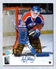 Andy Moog Edmonton Autographed Hockey Goalie 8x10 Photo