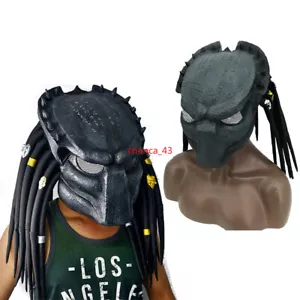 Alien vs Predator Latex Mask Predator Cosplay Helmet Party Props Christmas Gift - Picture 1 of 9