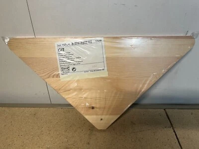 IKEA Git Wood Corner Shelf Vintage 1995 366.957.09 Hornhylla C38 - Image 1 of 4