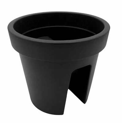 Geländertopf anthrazit Balkontopf Balkonkasten Hängetopf Blumentopf Blumenkübel - Bild 1 von 2