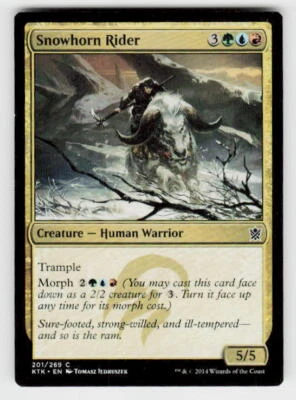 Khans of Tarkir #201 Snowhorn Rider - Image 1 of 2