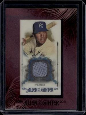 2015 Allen and Ginter Framed Mini Relic #FMR-SP Salvador Perez MEM KC Royals - Image 1 of 2