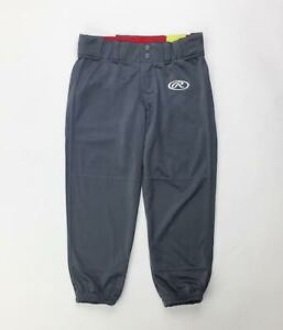 Rawlings Pro Style Low Rise Softball Pant Women's S Gray WLNCH Semi-Relaxed Fit