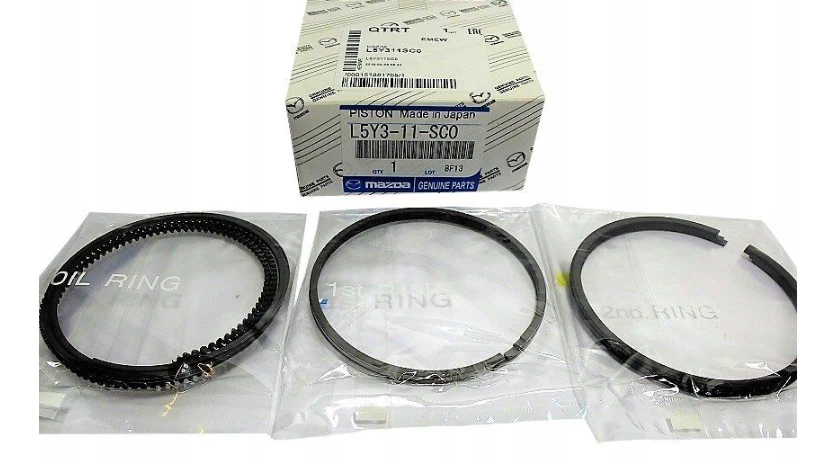 JUEGO DE ANILLOS ORIGINALES MAZDA, PISTÓN Mazda CX-7 2009/06 - MAZDA6 ☆ L5Y3-11-SC0 ☆ Foto 1 de 3