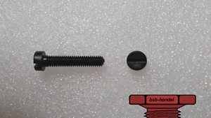 M3 x 6 Zylinderkopfschraube DIN84 Polyamid Kunststoff PA6.6 schwarz 10 Stück - Bild 1 von 1