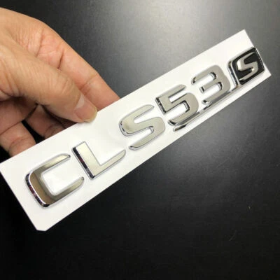 1 Juego CLS53S Cromo Negro S Tapa Trasera Coche Pegatina Emblema Para Mercedes-Benz Foto 1 de 4