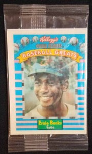 1991 Kellogg's Corn Flakes Baseball Greats #4 Ernie Banks MINT (sealed cello)