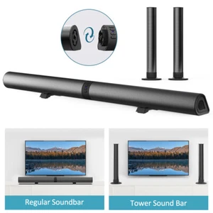 Bluetooth 5.3 Soundbar 3D-Stereo TV Sound System Heimkino Lautsprecher Wireless - Bild 1 von 15