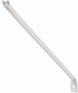 21775 Soportes de soporte de 12 pulgadas para estanterías de alambre, blanco, paquete de 12 - Imagen 1 de 5