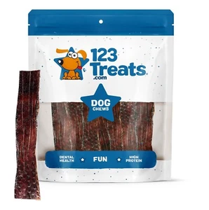 Beef Esophagus Gullet Chew for Dogs 10- 12" | 20 Count | from 123 Treats! - Picture 1 of 10