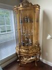 antique french curio cabinet Gold