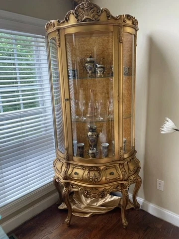 antique french curio cabinet Gold Cover