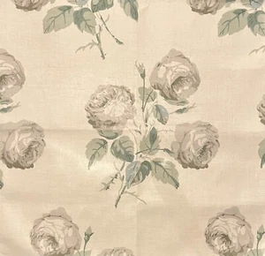 COLEFAX AND FOWLER Bowood White Leaf Cotton Remnant New - Picture 1 of 1