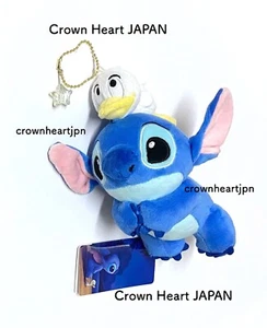 Disney Store Japan Stitch Duck Plush Keychain - Stitch's OHANA Stitch Day 2021 - Picture 1 of 11