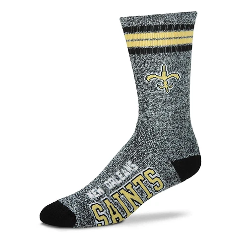 New Orleans Saints Socks Crew Length Large Size Mens 10-13 Shoe NEW! Marbled Cover