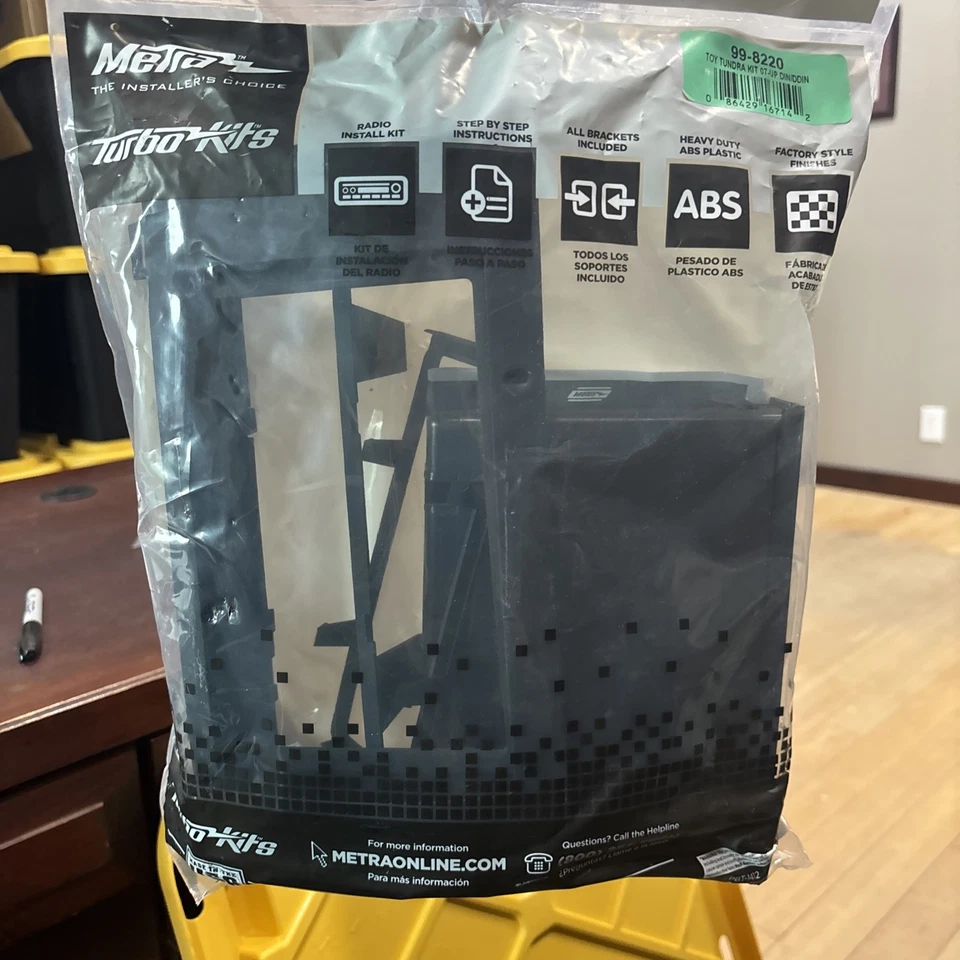 Metra 99-8220 Single/Double DIN Install Kit for 2007-15 Toyota Tundra/Sequoia - Image 1 of 1