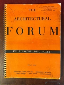 Architectural Forum Magazine July 1937 ~ Vintage Design & Architecture Collect. - Picture 1 of 6