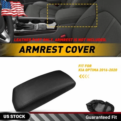 Cubierta protectora negra para reposabrazos de consola central de coche para Kia Optima 2016-2020 Foto 1 de 4