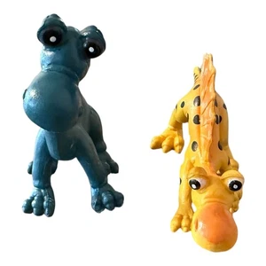 VTG Gosnell Animal Dinosaur Figures Anchisaurus & Hoarribasaurus Cake Topper - Picture 1 of 6