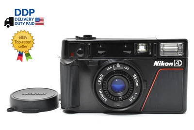 [NEAR MINT] Nikon L35 AD ISO 1000 Pikaichi Point & Shoot Film Camera From JAPAN - Image 1 of 4
