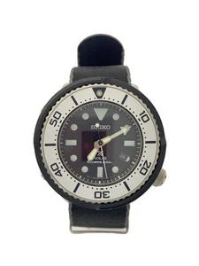 Seiko Solar Analog Watch Nylon Black V147-0Bg0 Condition - Picture 1 of 6