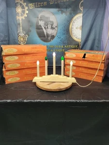 Vintage Royalite Christmas Candles In Original Boxes All Work 4 Boxes 5 Left - Picture 1 of 6