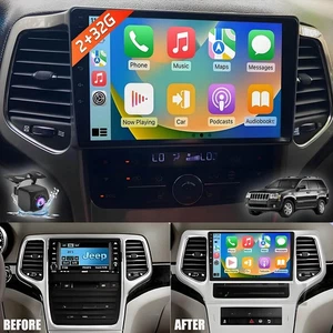 For 2011-2013 Jeep Grand Cherokee Tesla Style 9.0" Android 12 Car Radio Carplay - Picture 1 of 17