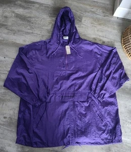Vtg Deadstock Avenue Sport Windbreaker Jacket 1/4 Zip Pouch Pocket Sz 26/28 NWT - Picture 1 of 17