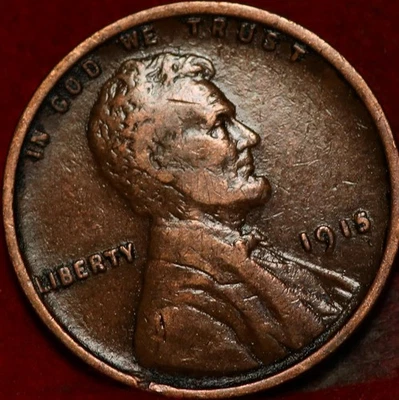 1915 Philadelphia Mint Copper Lincoln Wheat Cent - Image 1 of 2