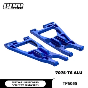 GPM 7075 Alloy Front Lower Suspension Arms For TRAXXAS 1/6 Funco Pro Sand Car 8S - Picture 1 of 13