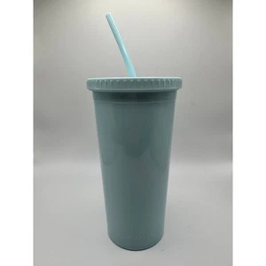 Becher Tasse mit Strohhalm - "Ich bin sehr beschäftigt" - BPA frei, 24oz blau - Bild 1 von 4