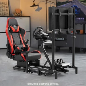 Marada simulatore di corsa abitacolo gioco sedile rosso supporto TV Fit Logitech G923 T150 - Foto 1 di 20