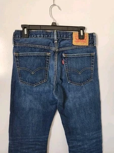 Vintage Levis 527 Jeans Mens 32x34 Bootcut Blue Denim - Picture 1 of 5