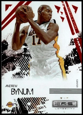 2009-10 Panini Rookies & Stars Longevity #42 Andrew Bynum Ruby #/250 E1 - Image 1 of 2