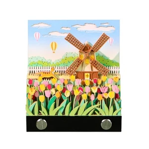 3D Paper Sculpture Fan Desk Calendar With LED Light twenty twenty six Weekly - Picture 1 of 8