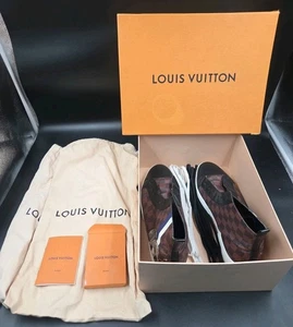 Sneakers alte Louis Vuitton Damier Ebene Dog Patch 9,5 US - Foto 1 di 11