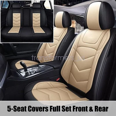 Funda de asiento de coche de lujo para VOLVO cojín delantero + trasero negro y tostado EE. UU. Foto 1 de 4