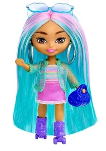 Barbie Extra Mini Minis Muñeca con Patines y Accesorios y Soporte Nuevo 3.25 pulgadas - Imagen 1 de 7