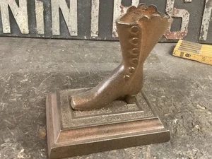 Antiker viktorianischer Streichholzhalter Briefbeschwerer aus Gusseisen ** Top Zustand - Bild 1 von 7