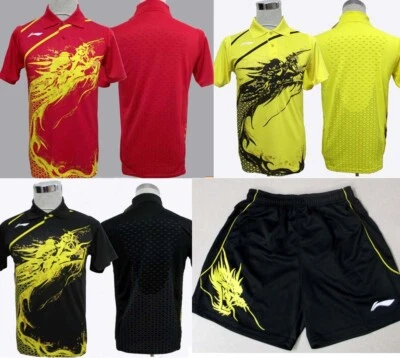 Camisa/pantalones cortos de tenis de mesa olímpicos de Londres LiNing Li-Ning 2012, nuevos, EE. UU. Foto 1 de 2