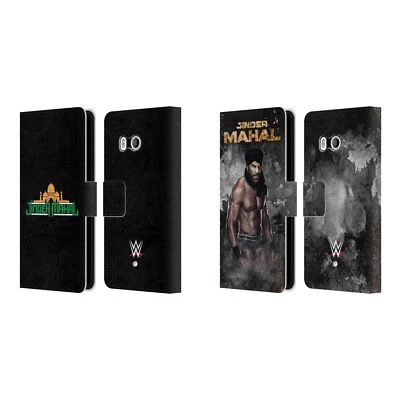 OFFICIAL WWE JINDER MAHAL LEATHER BOOK WALLET CASE COVER FOR HTC PHONES 1 - Image 1 of 4