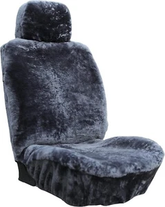 Genuine Furry Shearling Seat Covers for Cars - Winter Warmth and Summer Cool - Picture 1 of 8