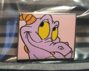 Pin misterioso de primer plano de figura de Disney rosa pensamiento boca cerrada - Imagen 1 de 5