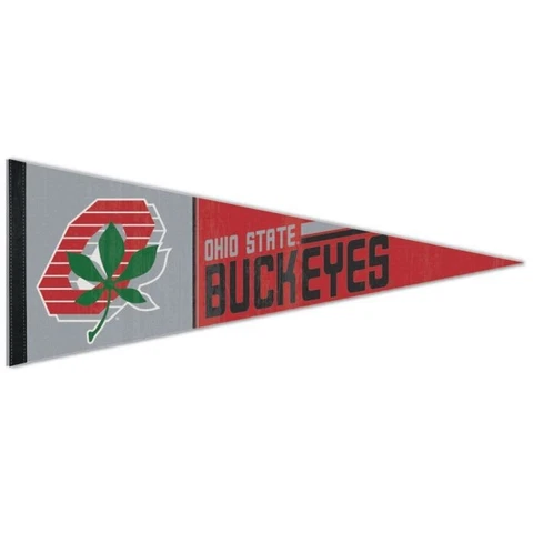 OHIO STATE BUCKEYES RETRO PREMIUM QUALITY PENNANT 12"X30" BANNER NCAA Cover