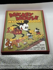 Mickey Mouse Waddle Book 1992 repro of 1934 books, HC, cutouts walk Numbered - Picture 1 of 7