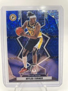 2021-22 Panini Mosaic Basketball Myles Turner Blue Prizm /85 Color Match SP - Picture 1 of 2